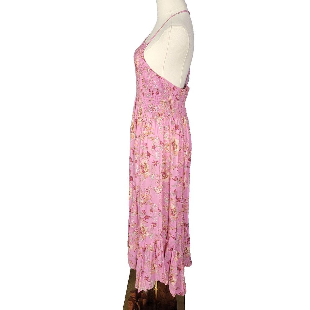 Free People Dress Size L Heat Wave Pink New with Tag Lightweight Flowy Midi Maxi - Picture 8 of 17